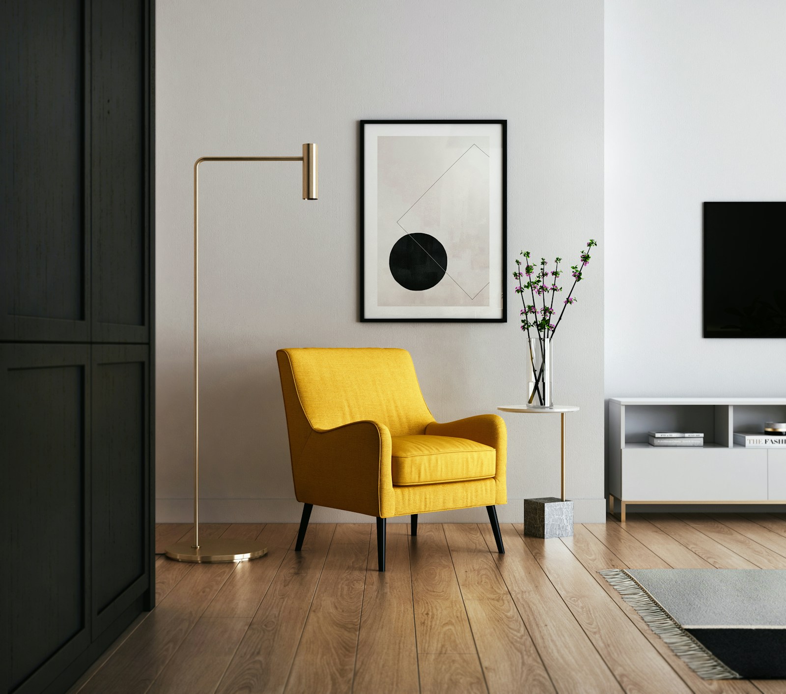 Calm private counselling room with soft seating and warm natural light